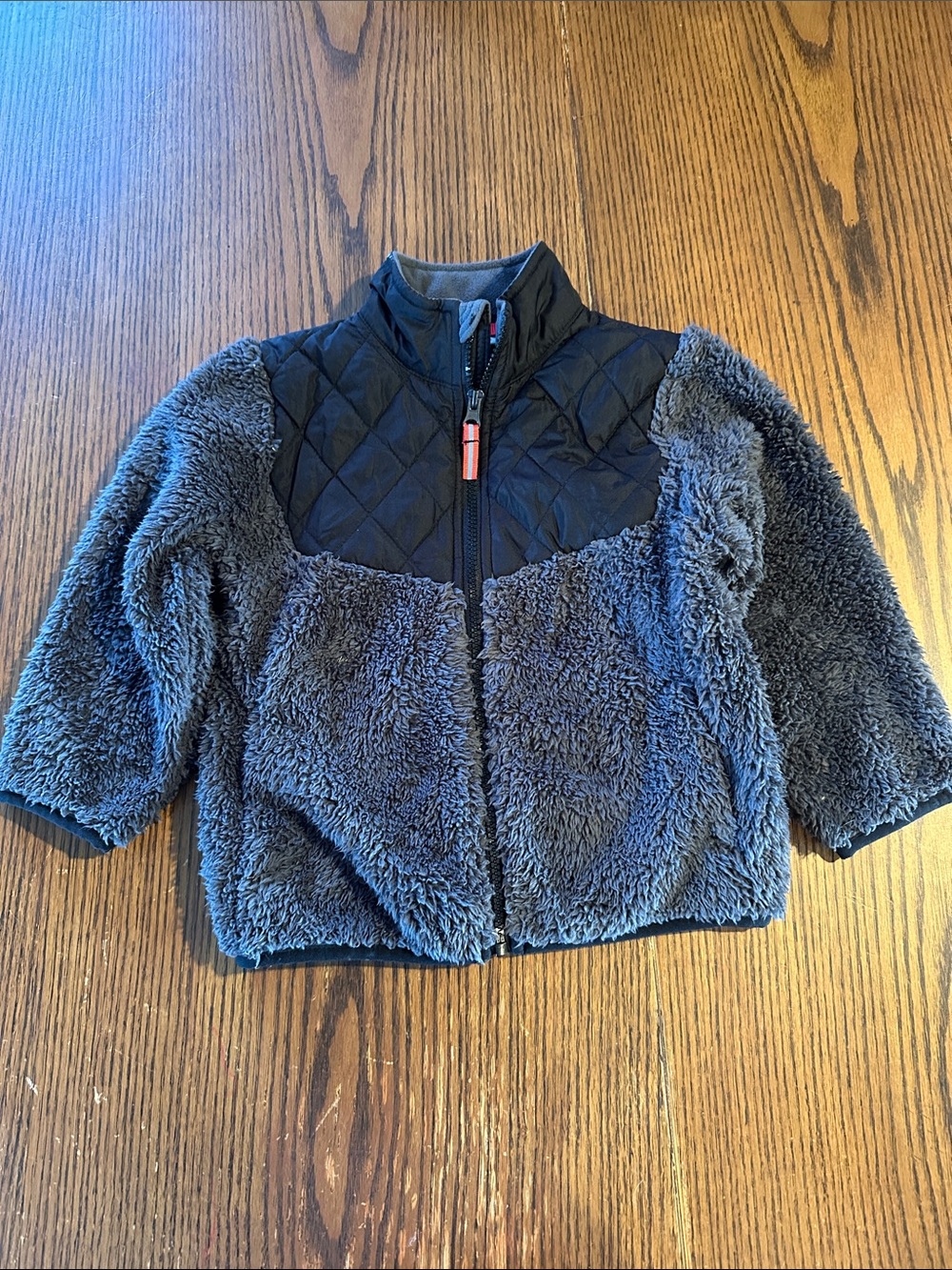 Champion Kids Quilted Yoke Sherpa Jacket - Charcoal Gray